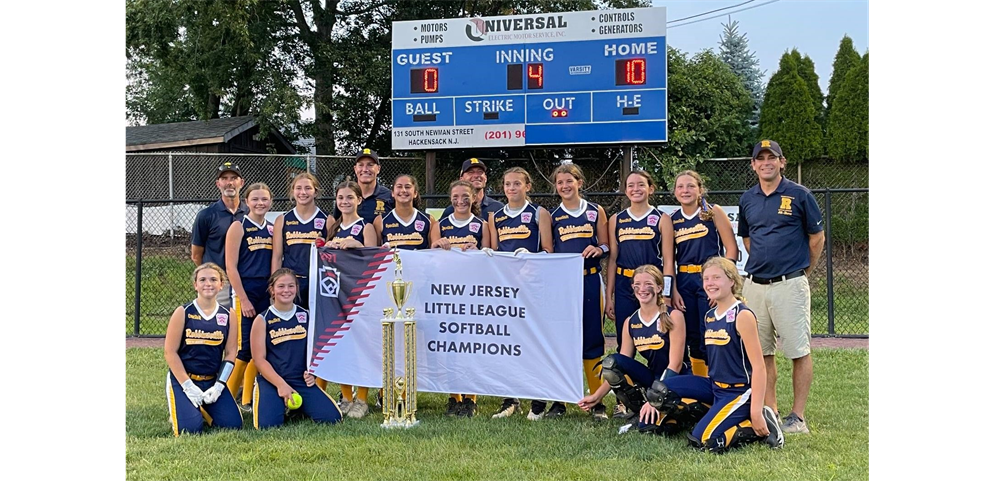 Robbinsville Little League - 2021 Softball 12s NJ State Champions and East Region Runners Up