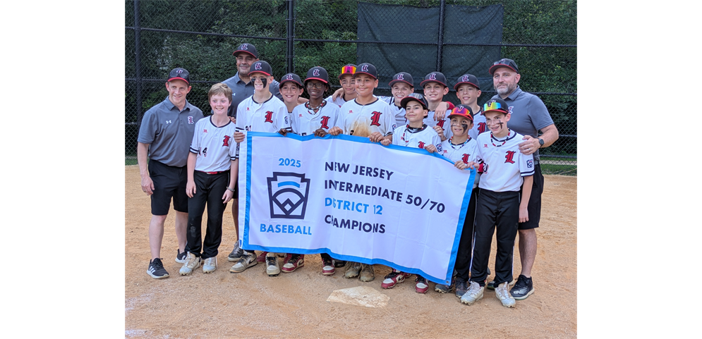 Lawrence Little League - 2025 Intermediate 50/70 District Champions