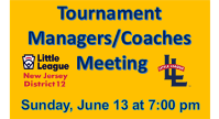 Tournament Managers and Coaches Meeting